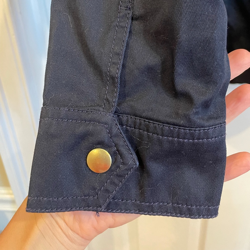 Navy jcrew jacket. Never worn.